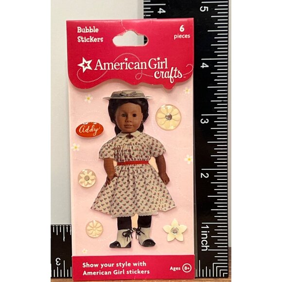 American Girl Crafts SM10 Addy Walker Bubble Stickers 6-Piece Set 30-572478 - Picture 2 of 3